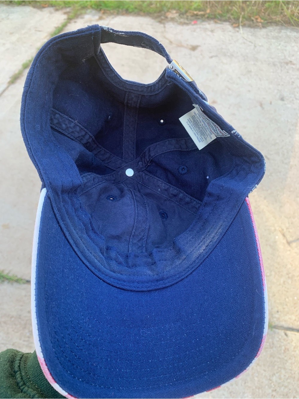 Lucky Brand Distressed USA Flag Stars & Stripes Baseball Cap Hat American - Picture 4 of 5